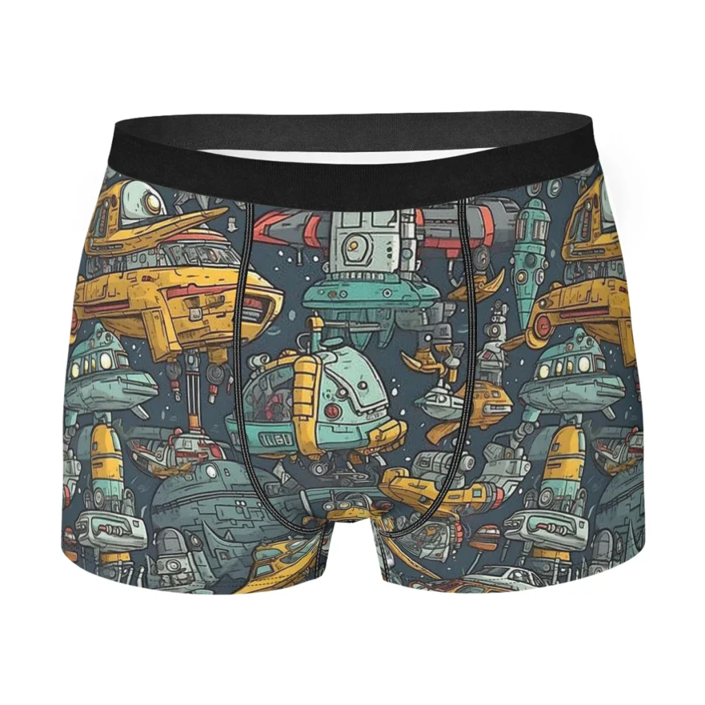 Wonderful Universe Silly Space Spaced-Out Underpants Breathbale Panties Man Underwear Comfortable Shorts Boxer Briefs