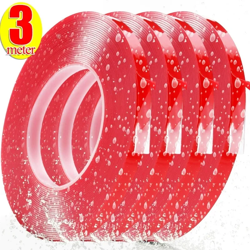 Double Sided Tape Nano Strong Fixation Transparent Tape Waterproof No Traces High Viscosity Self Adhesive Tapes Fixed Stickers