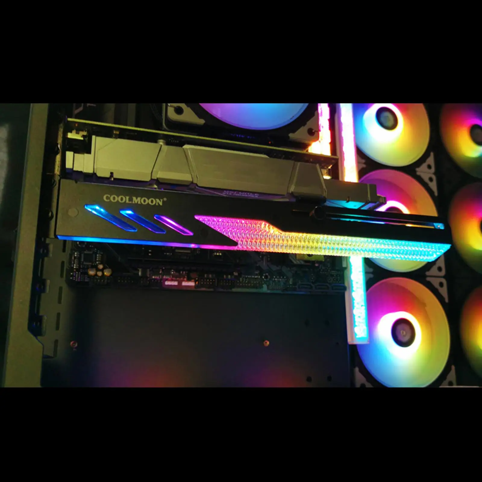 GPU Support Holder 5V Decoration Sliding Adjustment LED Computer Cards Support Adjustable Desktop RGB Strip Support PC Bracket 5