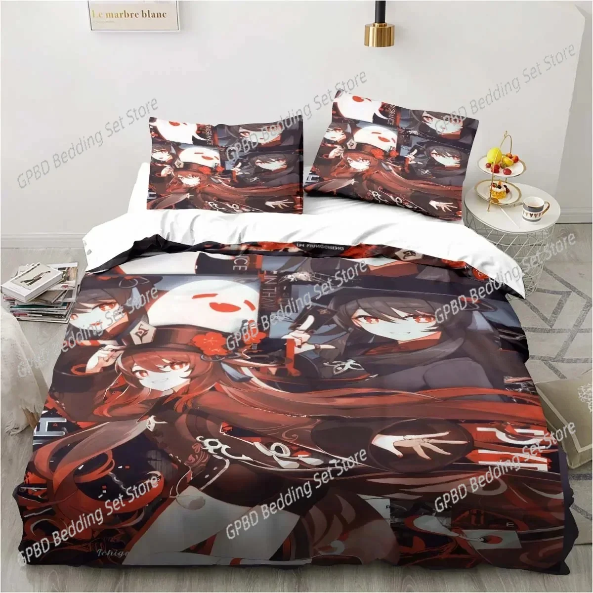 3D Print Anime Tokyo Ghoul Bedding Set Single Twin Full Queen King Size Hip Hop Anime Bed Set  Bedroom Duvet cover Sets