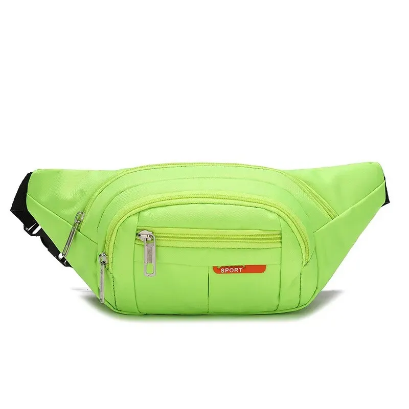 The New Sports Waist Bag for Men and Women with The Same Casual Canvas One-shoulder Messenger Bag Outdoor Waterproof Chest Bag