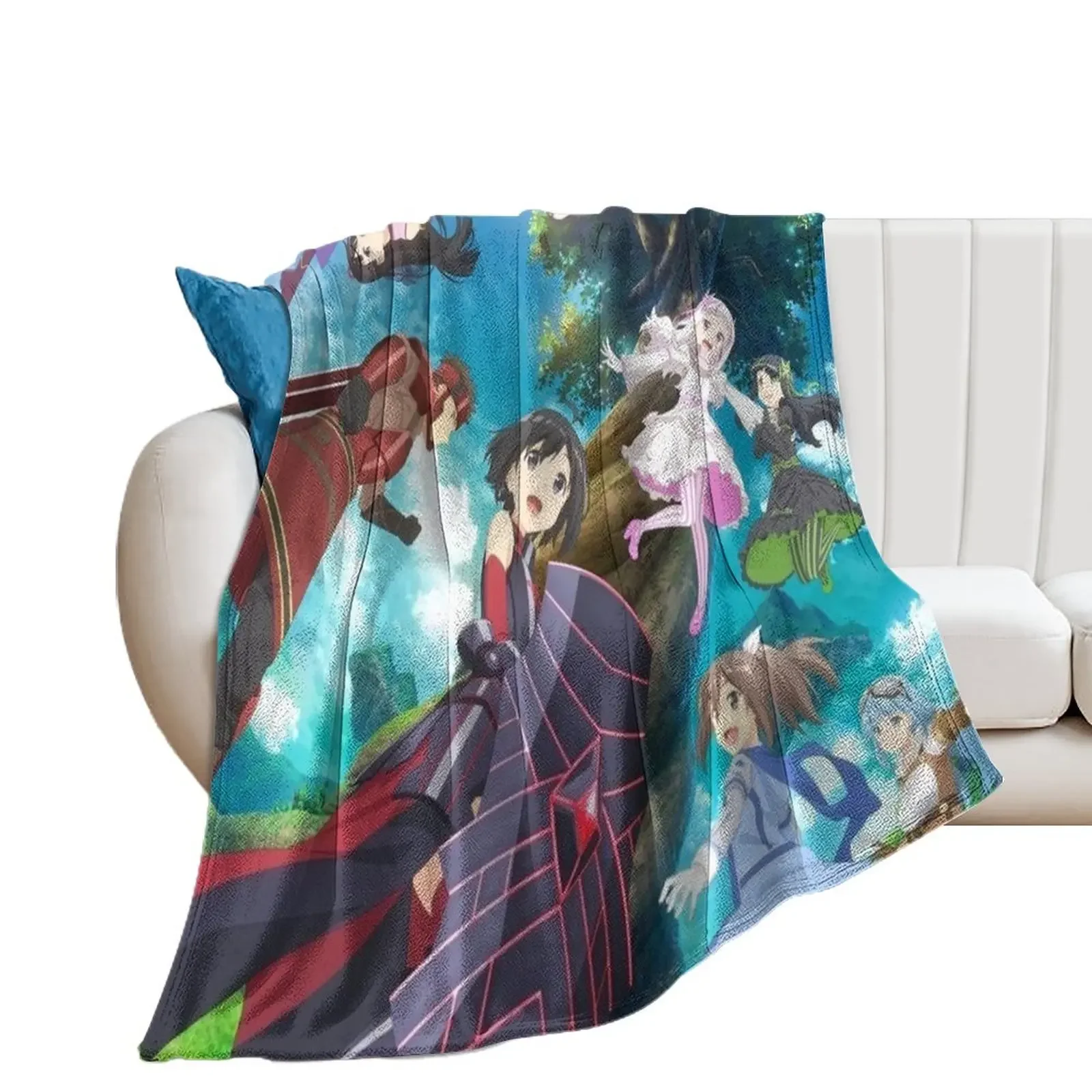 BOFURI: I Don't Want to Get Hurt, so I'll Max Out My Defense 3 Throw Blanket Decorative Throw Luxury Sofa Blankets