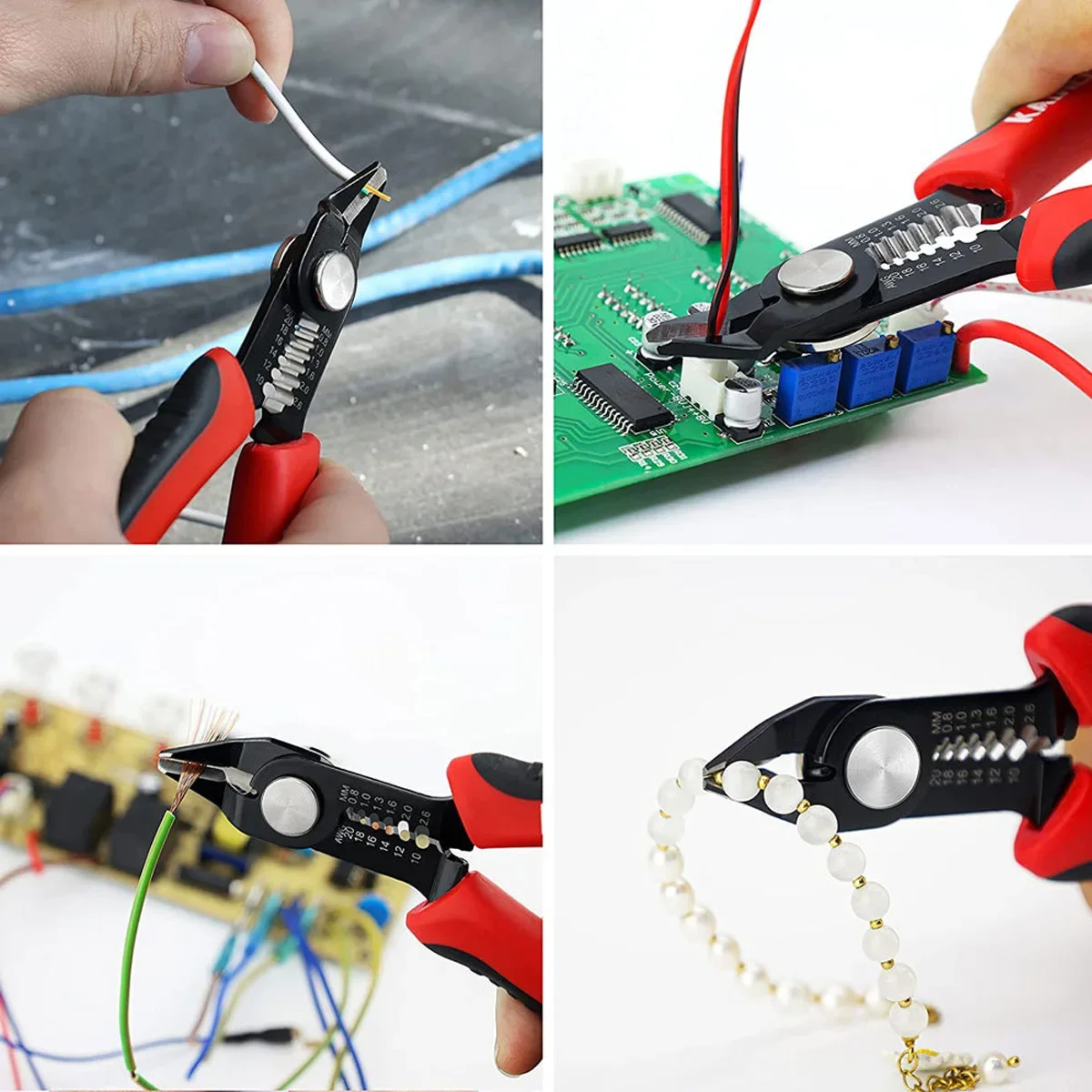 Multifunctional Wire Stripper Pliers Tools Automatic Stripping Cutter Cable Wire Crimping Electrician Repair Tools