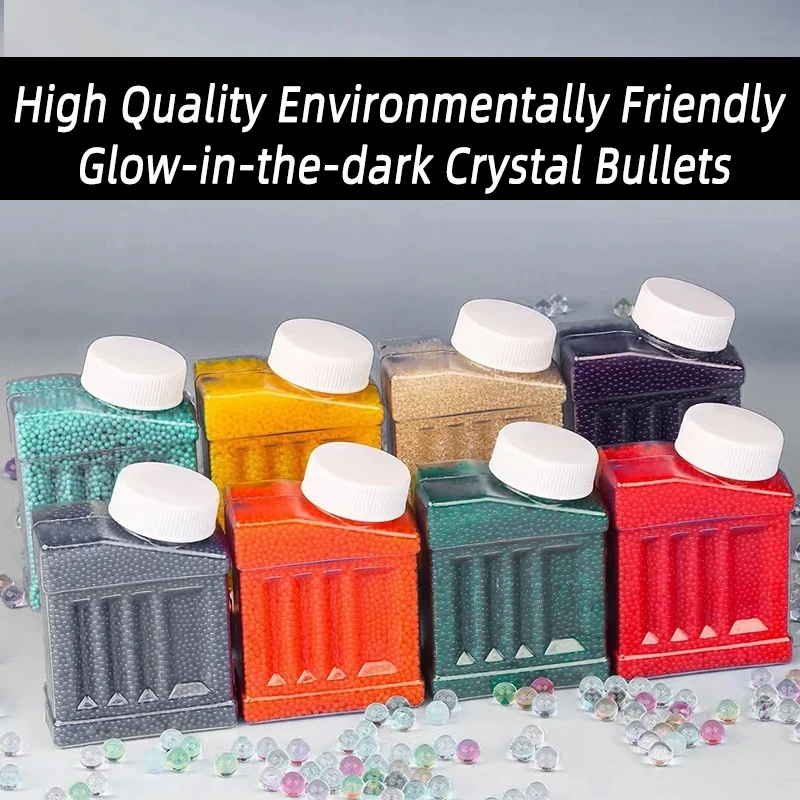 HOTDIY Pistola giocattolo con proiettili d'acqua Soil di cristallo Perline d'acqua Fango Decorazioni per matrimoni Palline d'acqua in crescita Ricarica Blaster Proiettile Fai da te