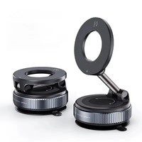 Magnetic Vehicle Mounting Stand For Magsafe Phone Holder Suction Cup Vacuum Magnetic Phone Stand 360° Rotatable Foldable Bracket