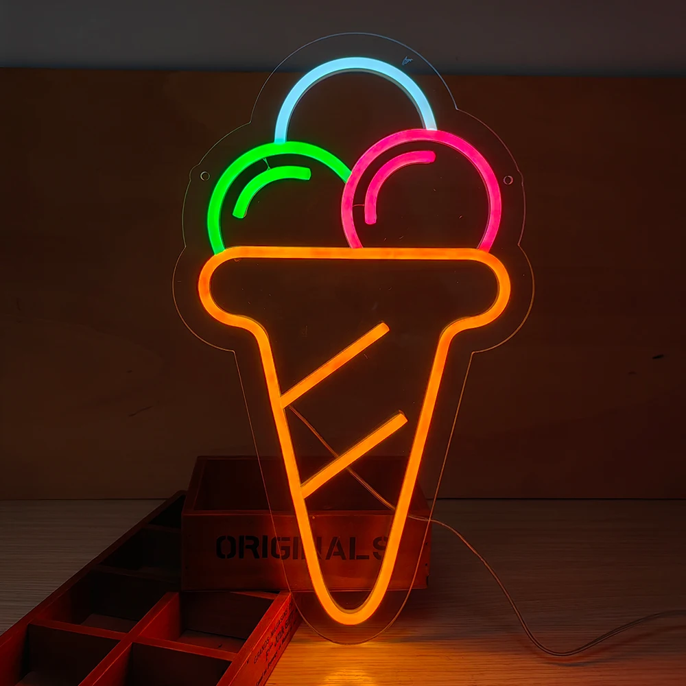 Imagem -05 - Sinais de Neon para Bar Luz Noturna Plugue Usb Split Neon Strip Cerveja Sorvete Bebidas Hamburguer Café Personalizado