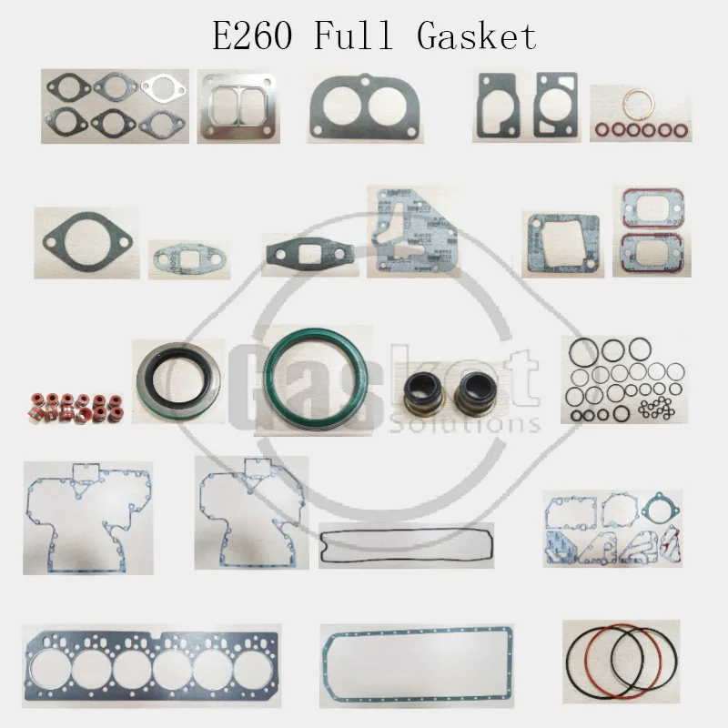 6608-12V E260 6068 6081 Full Gasket Kit Compatible For John Deere Engine Spart Part RE527549 S36176-00