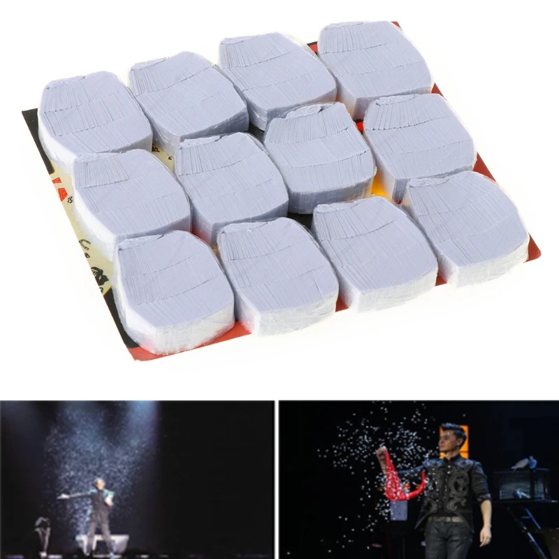 Fake Snow Paper Party Accessories Expand Artificial Snow Concert Supplies