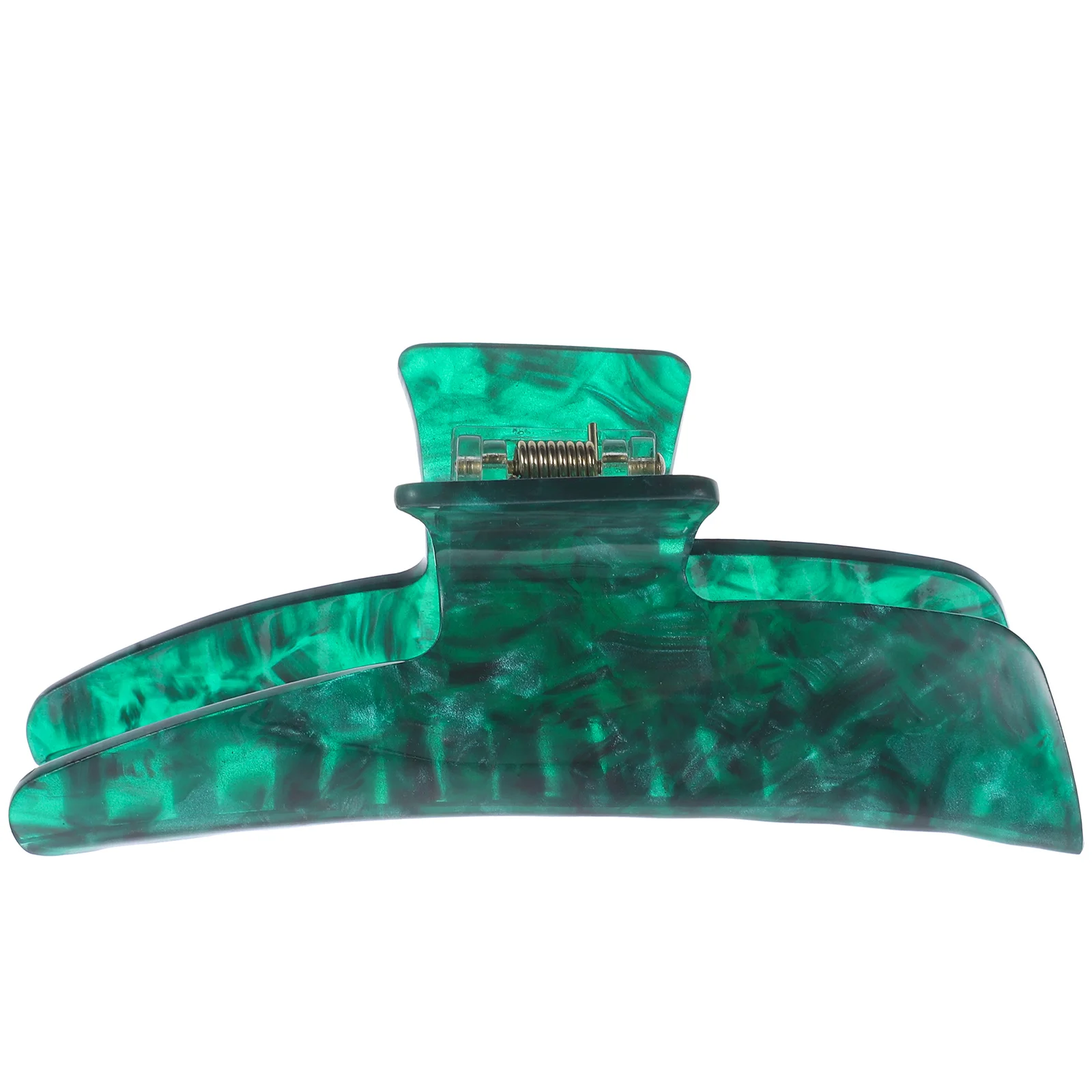 

Thin French Catching Hair Accessories for Girls Claw Clips Dark Green Acetic Acid