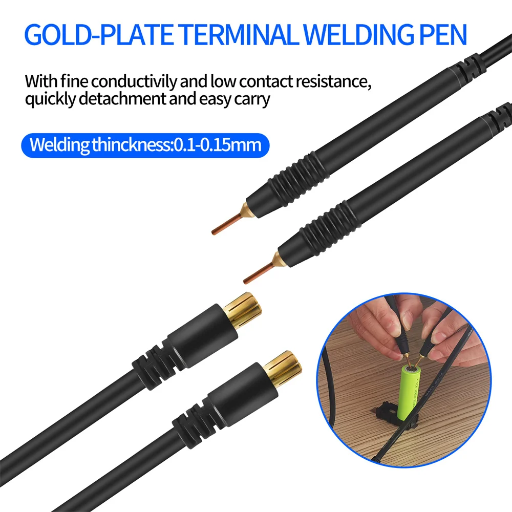 DIY Mini Spot Welder 9/20 Gears Spot Welding Machine Charge Lithium Battery with Spot Welding Pen Nickel Sheet with Type-c Cable