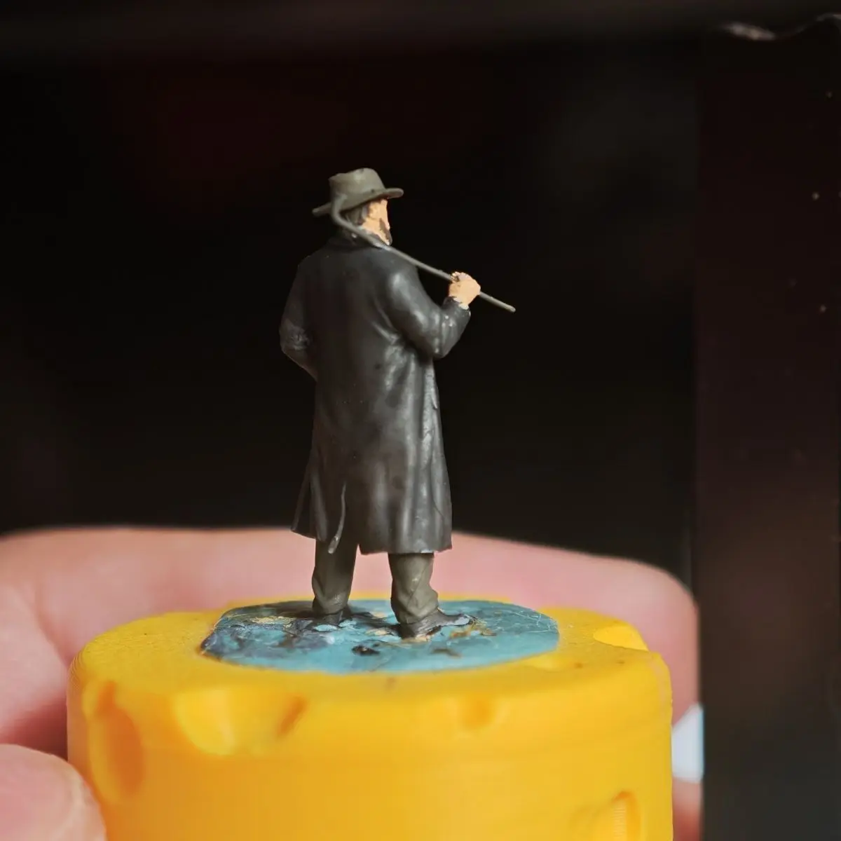 1/64 تماثيل ثابتة لتقوم بها بنفسك رسمت باليد الراتنج نموذج توم دمية سيارة ديوراما