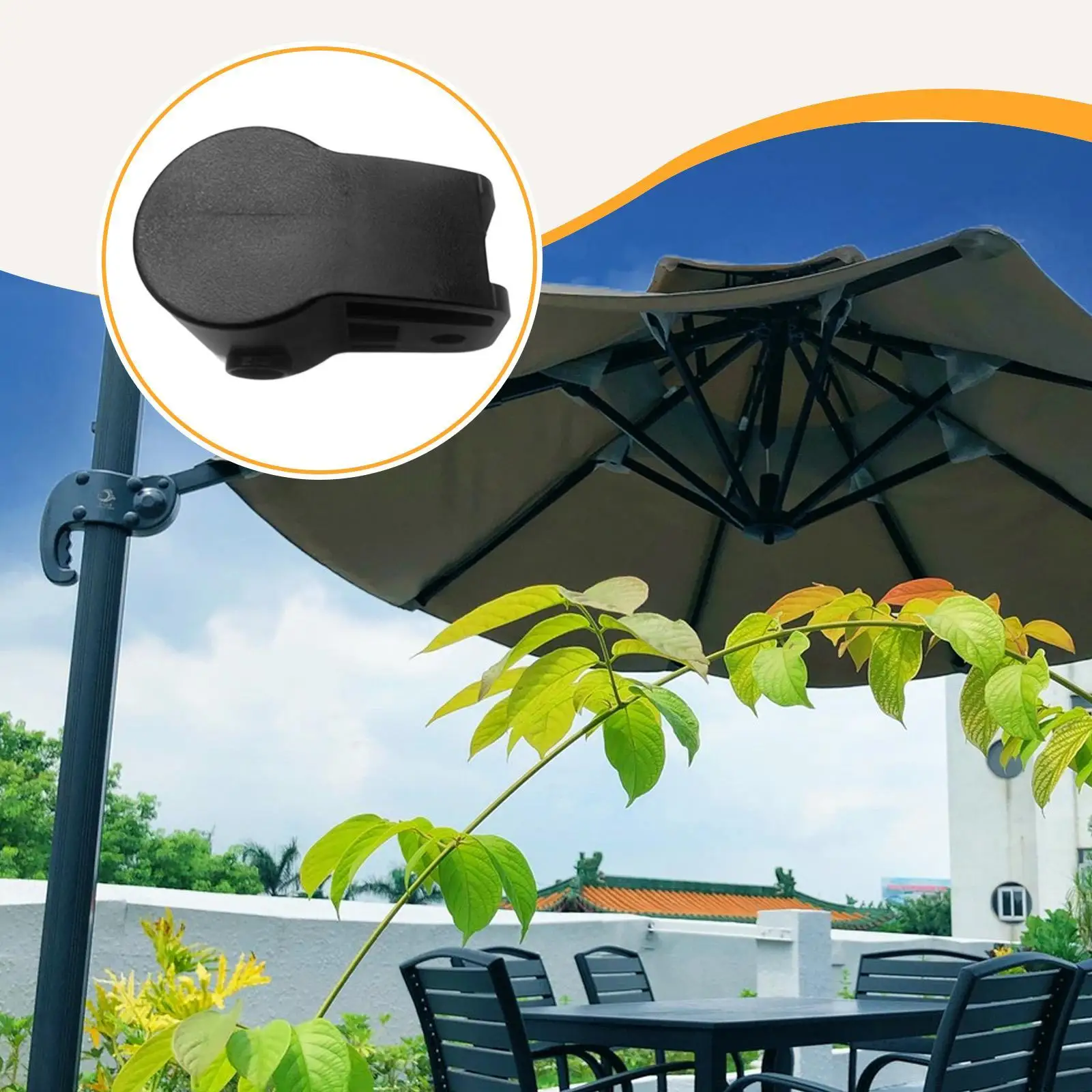 

Cantilever Patio Umbrella Top Connector Accessories for Balcony Yard Patio