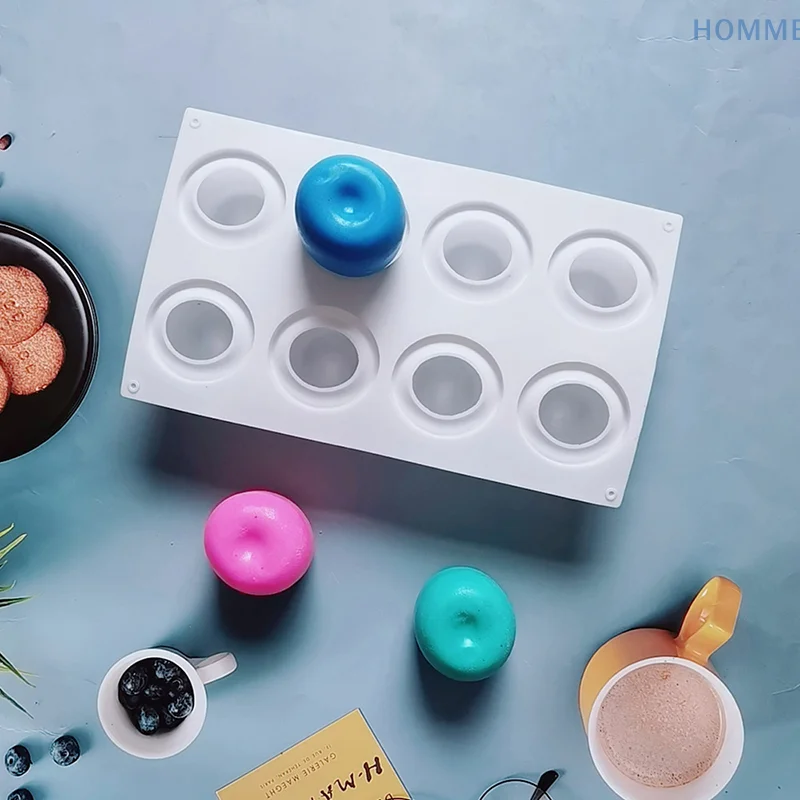 

Силиконовая форма в форме яблока, 8-сетка, DIY торт, мусс, мороженое, шоколадное печенье, инструмент для украшения десерта