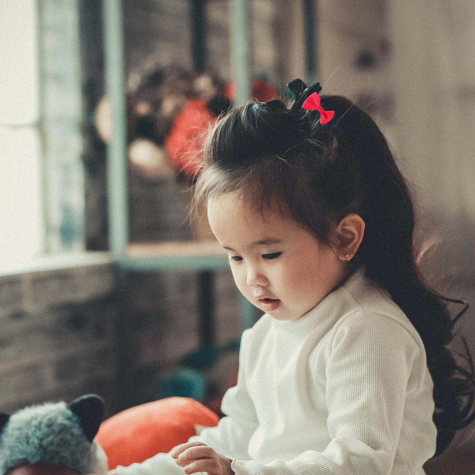 18 قطعة من فيونكات شعر Grosgrain، حوامل ذيل حصان مرنة، أربطة شعر بشريط ضفيرة من أجل #3