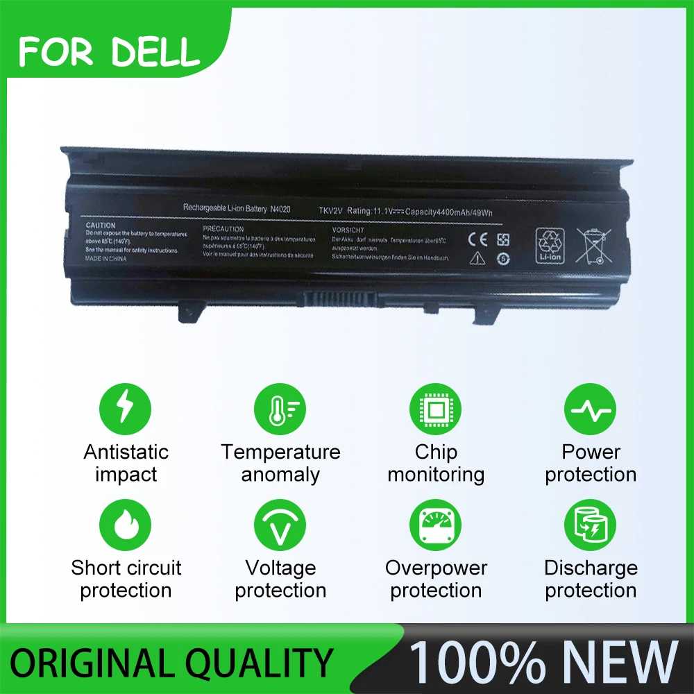 11.1V  5200mAh N4020 Laptop battery For DELL   Inspiron 14V Inspiron 14VR Inspiron M4010Inspiron N4020 Inspiron N4030
