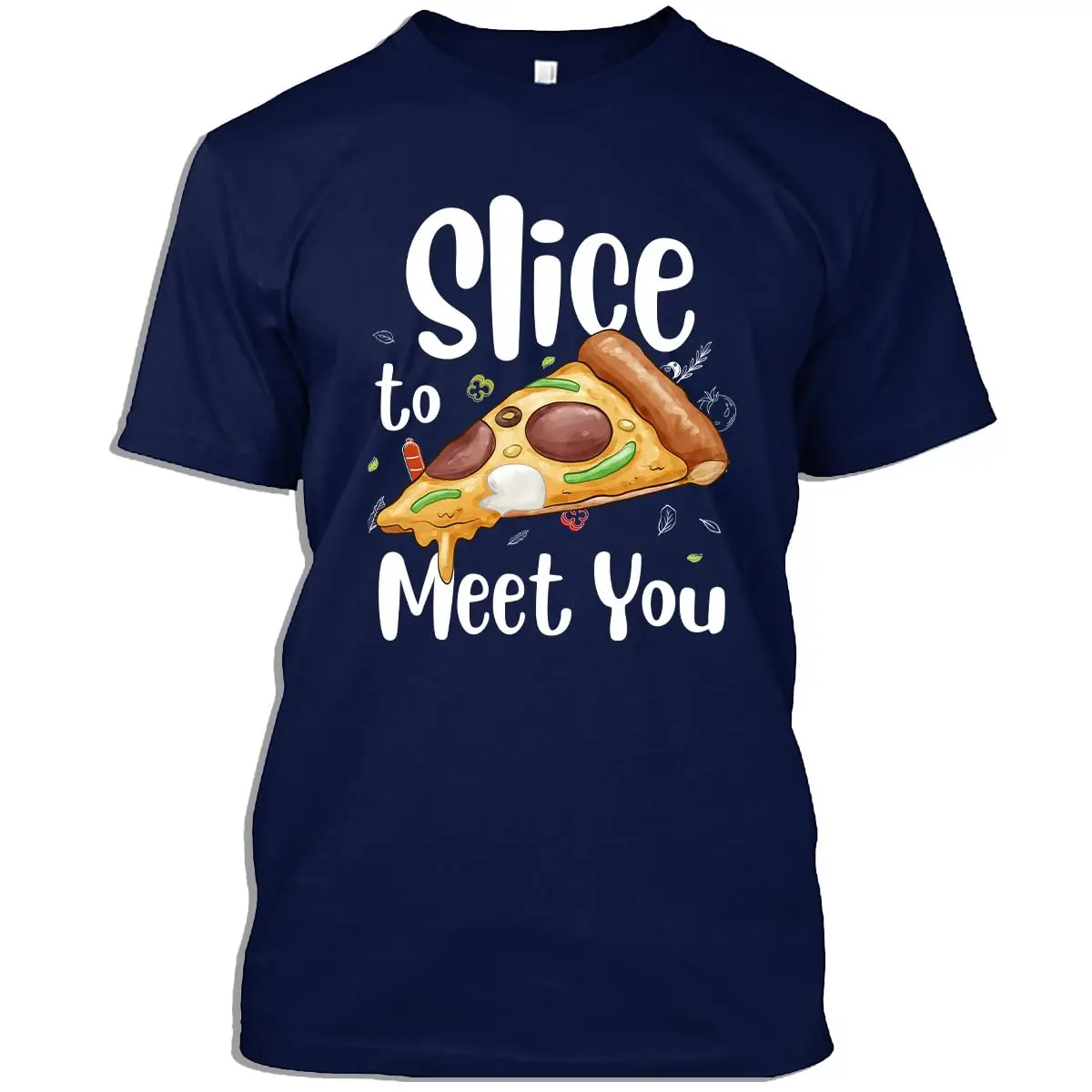 Pizza Lovers Tshirt Funny  Slice to Meet You  Month Gift T-Shirt for Men Women Graphic Y2K oversizedAnime  T-sh