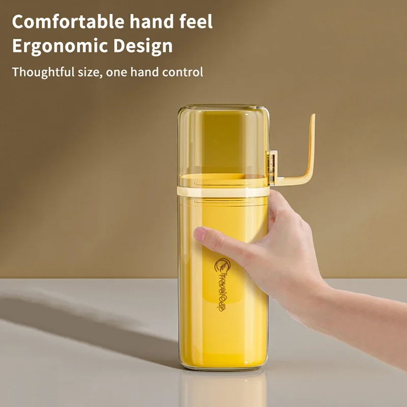 

Portable Toothbrush Cup Multi-function 3-in-1 Travel Mouthwash Cups Toothbrush Toothpaste Organizer Box Toothbrush Holder