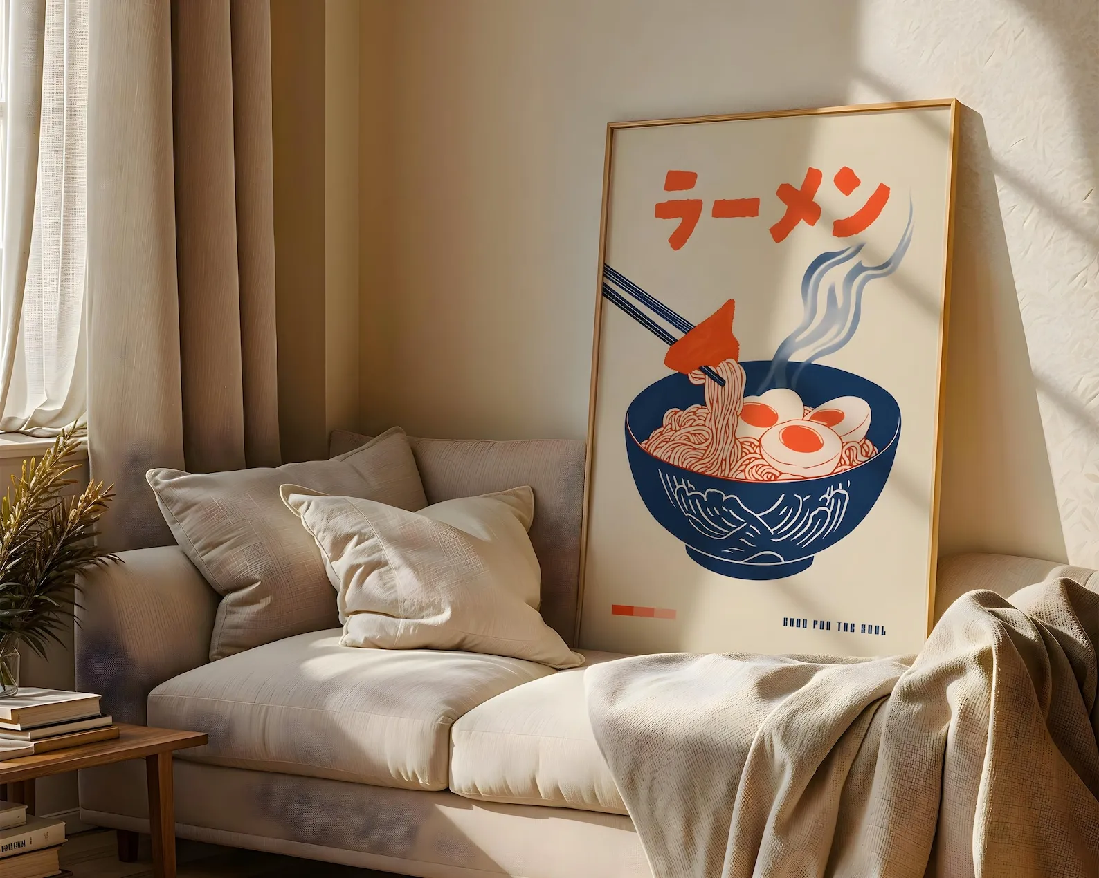 일본 라멘 캔버스 프린트 – 일본 음식 프린트, 라멘  - Home Office Japandi 리뷰 및 가격