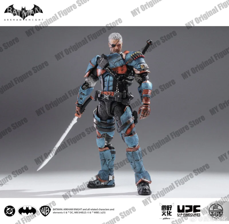 متوفر في المخزون U-P-Finegures Deathstrok Arkham Knight Action Figure LPZZ V8.04 بدلة باتمان أرقام 1/12 مجموعة DC لعبة متعددة الكون