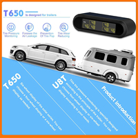 Car Tire Pressure Monitor Wireless Solar TPMS Tire Pressure Monitoring System LCD Monitor Alarm with 6 External Sensors Car TMPS