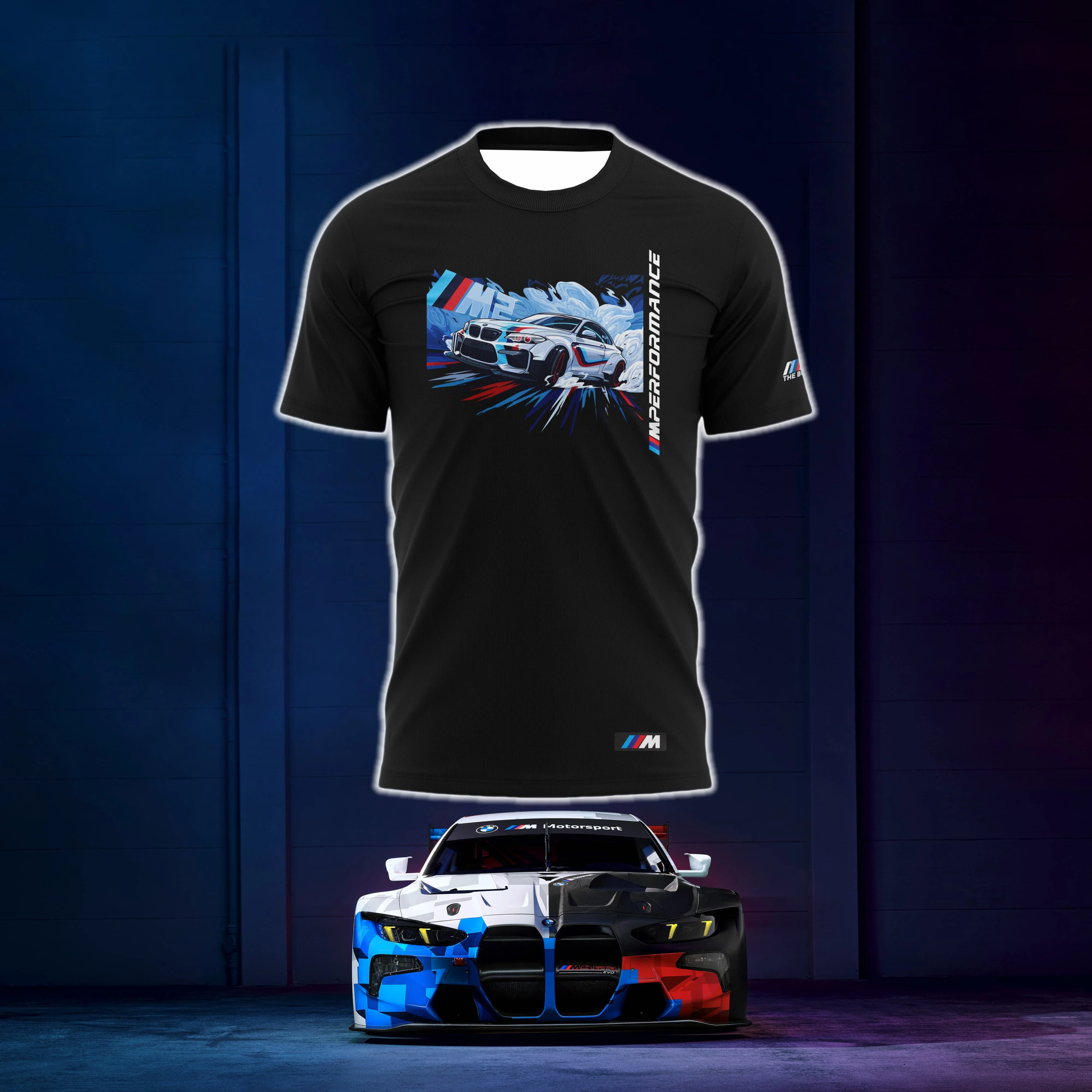 

BMW New Motorsport Lifestyle Jersey Men's Quick-Drying T-Shirt High Quality Comfort Sports Breathable Short Sleeve Cycling Top