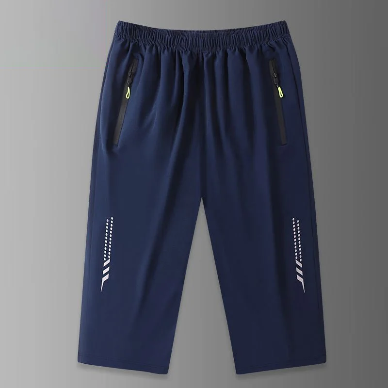 Pantalones cortos con cintura elástica para hombre, Shorts holgados con bolsillos y cremallera, informales, coreanos, estampados de gran tamaño, a la moda, novedad de verano 2023