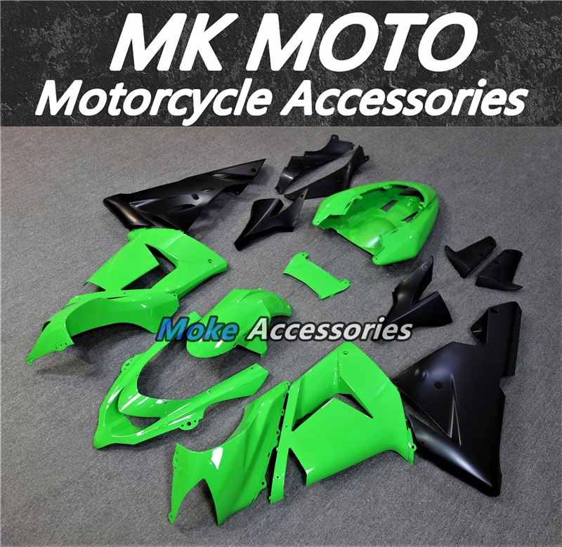 

Moke moto Motorcycle Fairings Kit Fit For zx-10r 2004-2005 Bodywork Set High Quality ABS Injection Ninja Green Black New