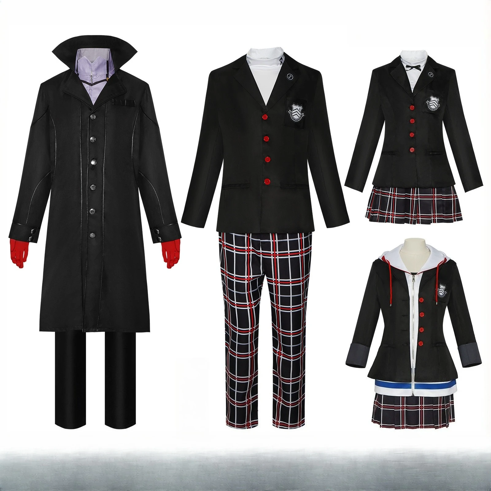

Persona 5 Amamiya Ren Anne Takamaki Violet Joker Character Cosplay Stage Uniform Performance Outfit