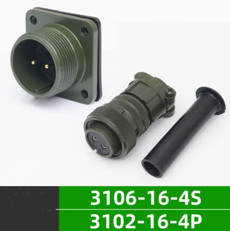 

2pcs 5015 military standard waterproof aviation plug socket 2-core MS3106A16S-4S MS3102A16S-4P