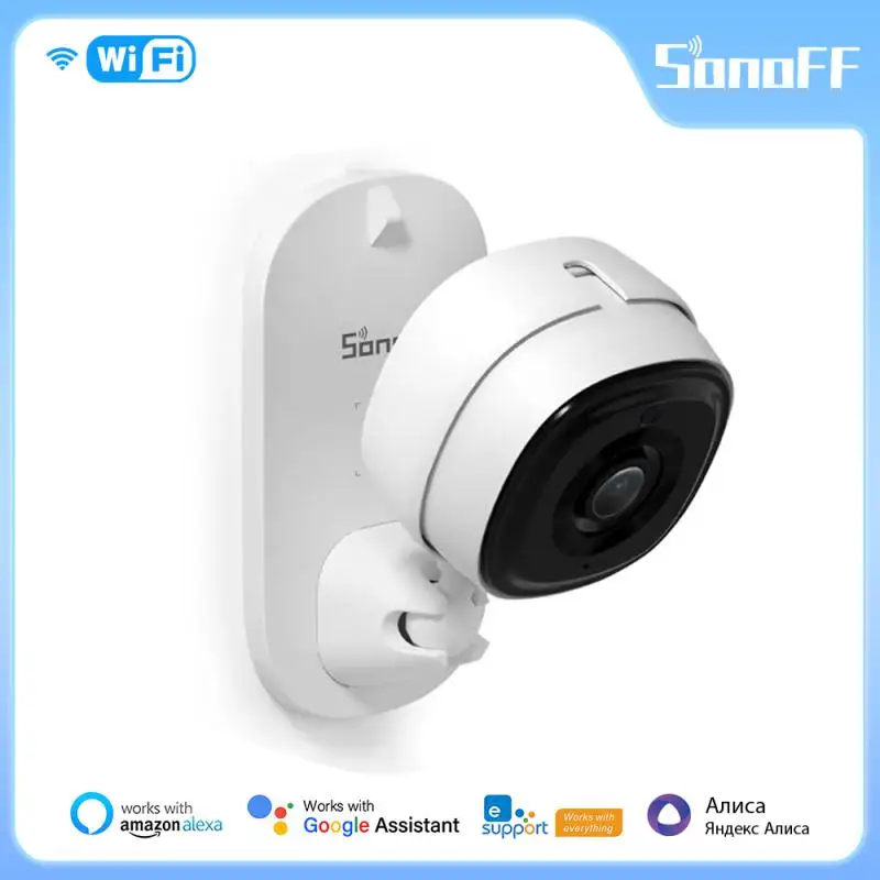 SONOFF CAM Slim WiFi Smart Security Camera 1080P Monitor Camera Two-way Audio Motion Detection Via Alexa Google Home Ewelink App