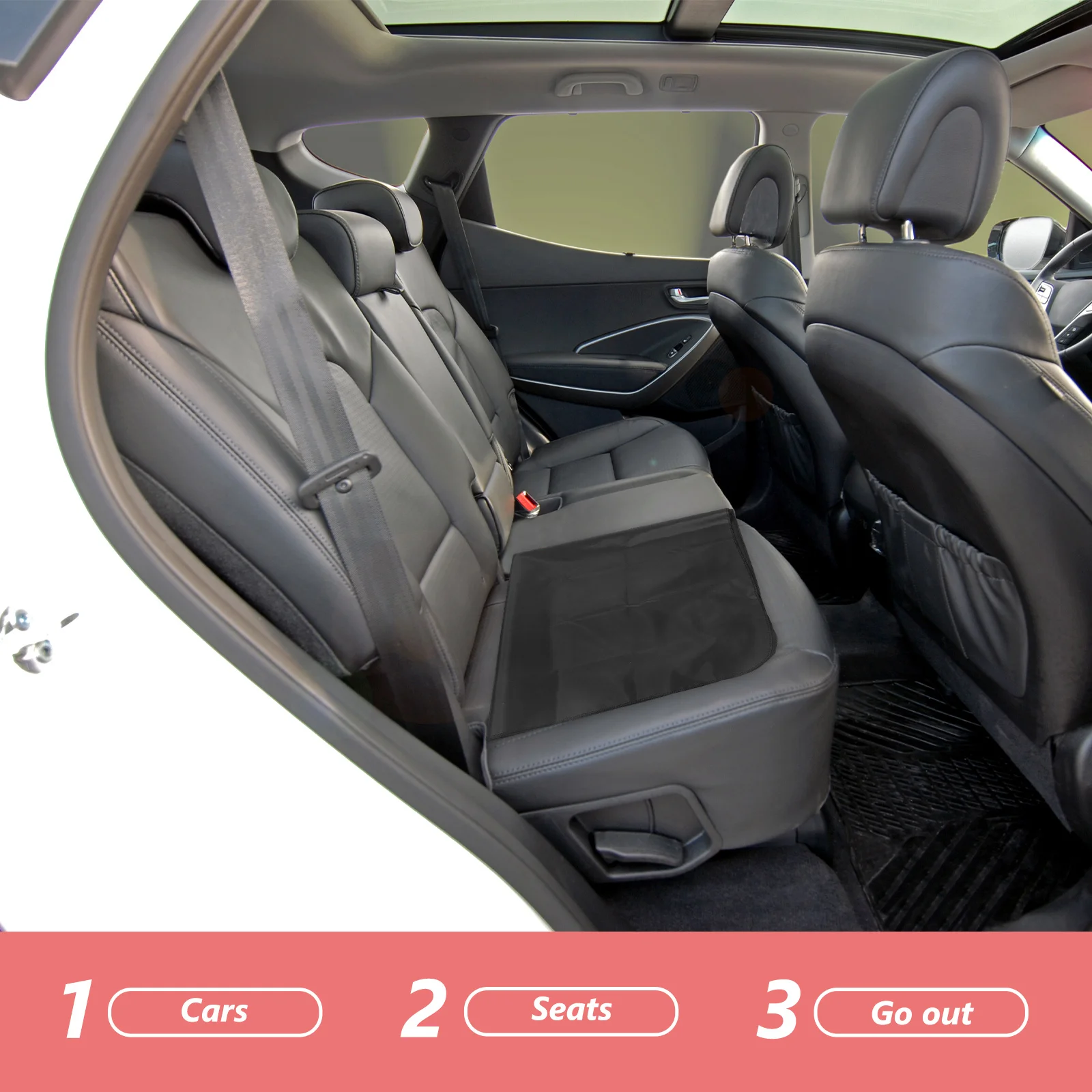 

Waterproof Oil Resistant Bench Car Seat Cover Full Coverage Rear Seat Protector Sturdy Backseat Cover for Car Interior