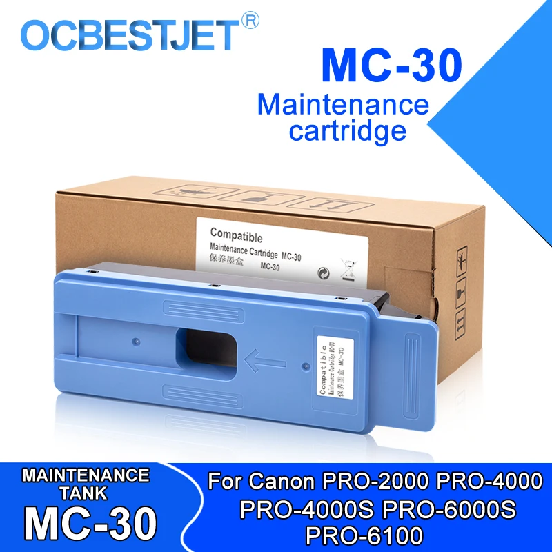 1 MC-30 MC30 MC 30 Maintenance Tank For Canon imagePROGRAF PRO 2000 4000 PRO-4000S PRO-6000S Waste Ink Bin 1156C002AA