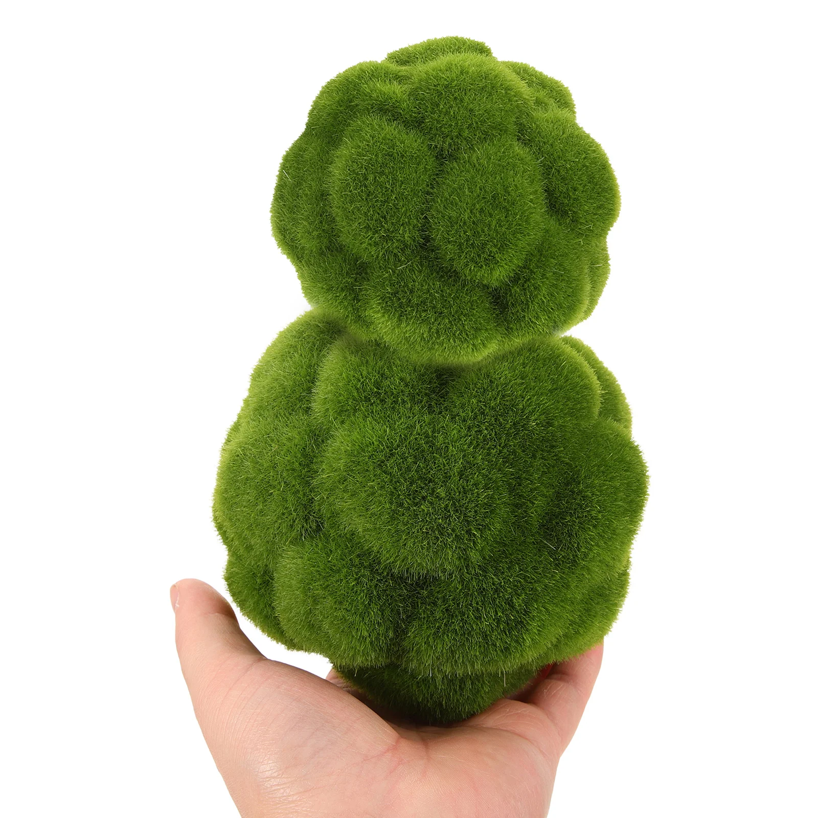

2pcs Artificial Mossy Ball Decor Fake Topiary Balls For Home Garden Wall Hanging Decoration Green Mossy Ball Ornaments For