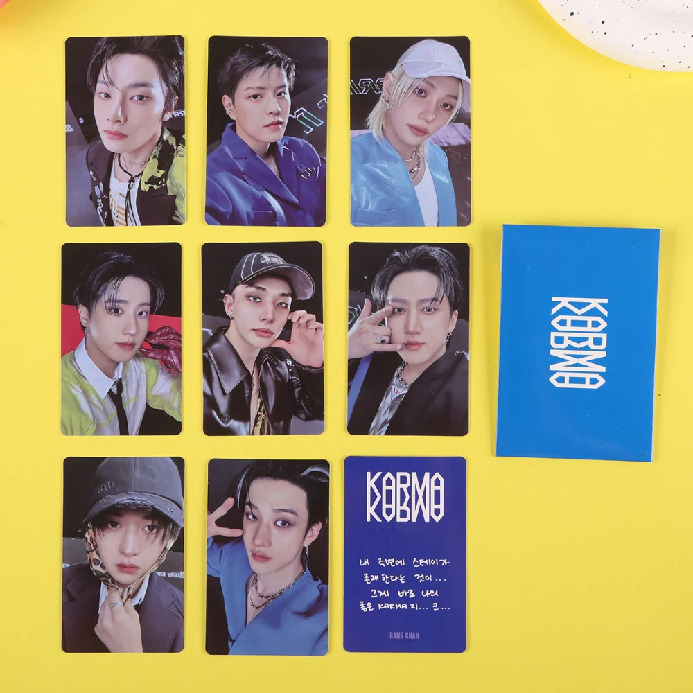 KPOP Idol Stray KARMA Merch Photocard Album Lomo Cards BANGCHAN FELIX HAN Photobook Collection Card Poster Postcard Photos Gift