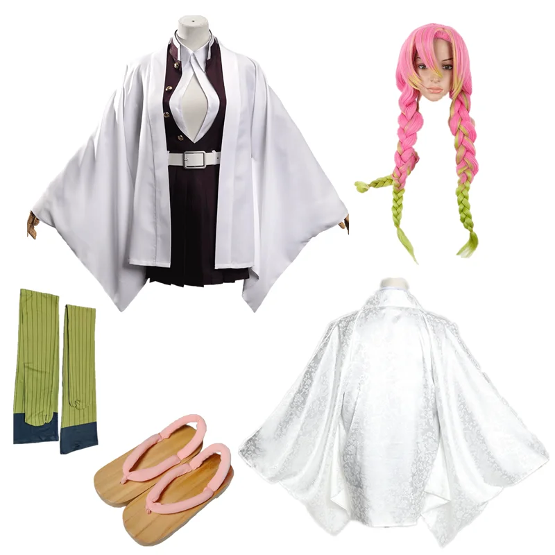 

Anime Cosplay Kimono Comic Kanroji Mitsuri cosplay Clothing Halloween Women's Kimono Outfit Costume