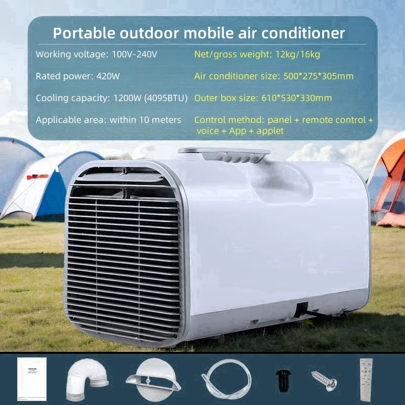 New Wholesale Electric Small Portable Cooler Air Conditioner with Room Cooling Function AC Powered  Car RV Outdoor