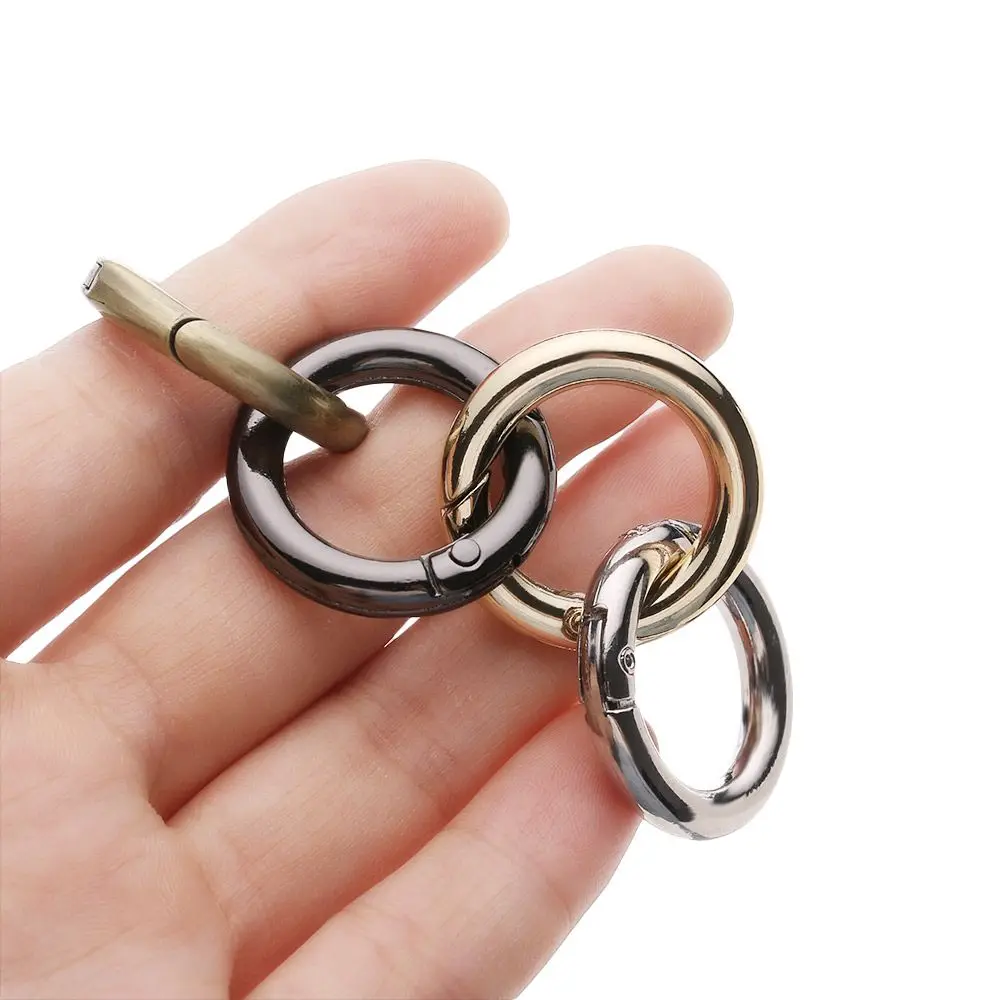 Black gold silver Plated Gate Zinc Alloy Hooks Bag Belt Buckle Carabiner Purses Handbags Spring O-Ring Buckles Snap Clasp Clip