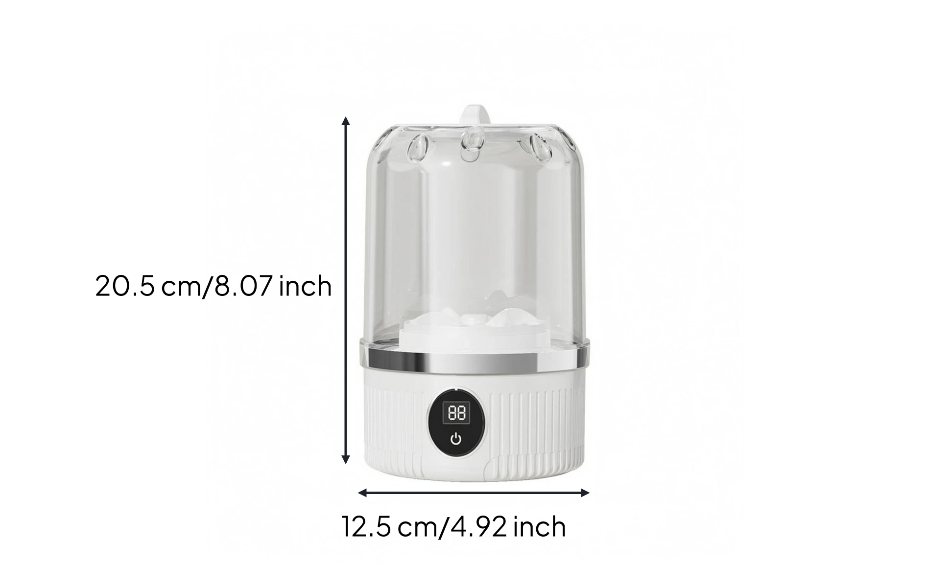 Wireless Mini Washing Machine Transparent Chamber Portable Mini Washer