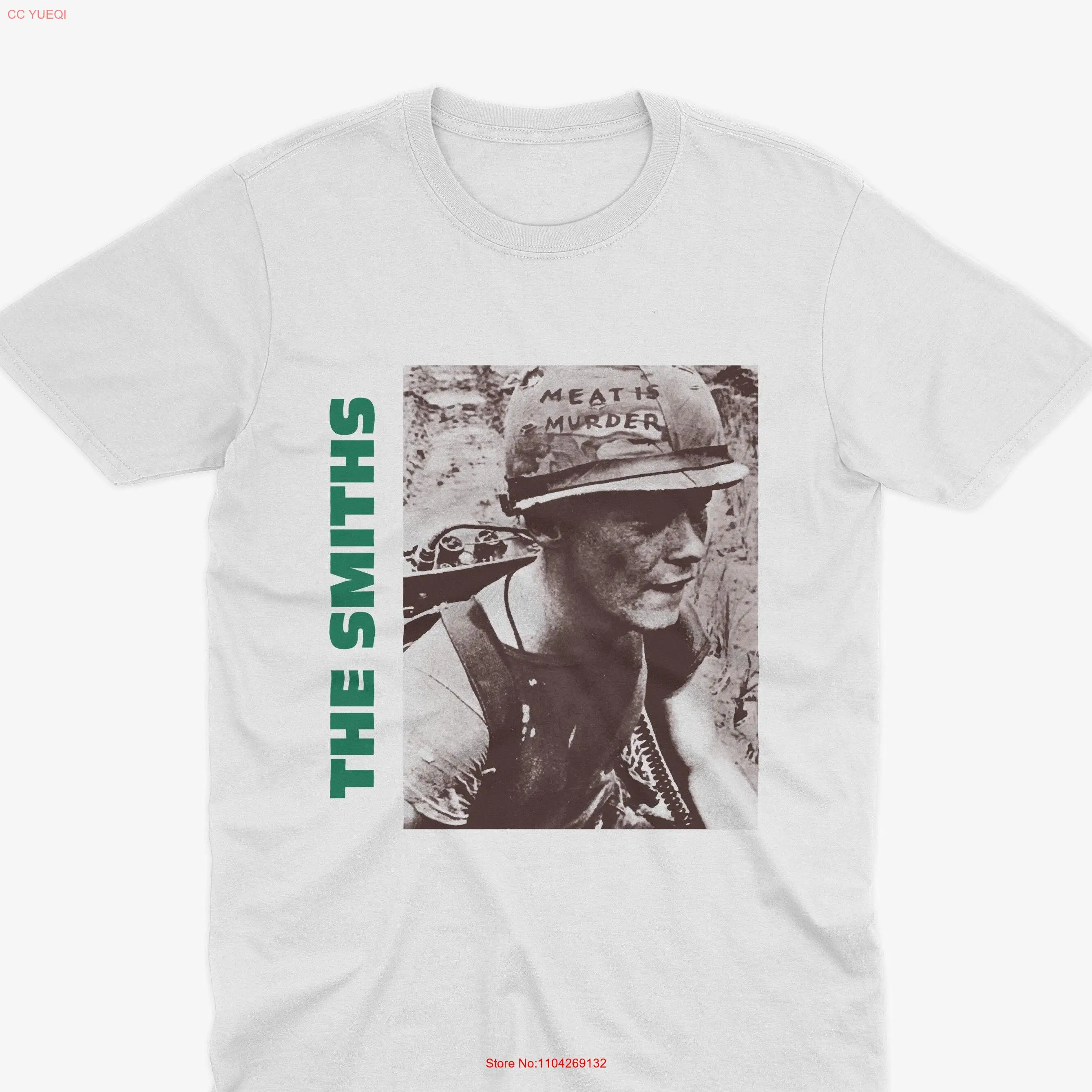 Camiseta The Smiths Meat Is Murder Statement, álbum icónico de los años 80, arte vegano, música Vintage, Morrissey, manga larga o corta