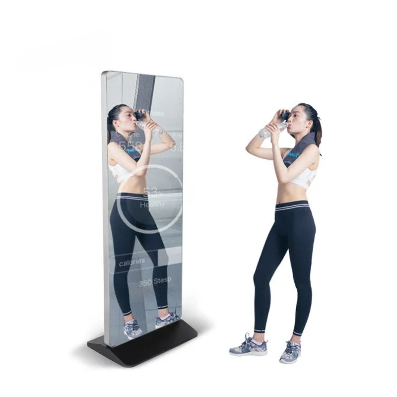 

Современное зеркало Android Smart Fitness Magic Mirror фото стенд сенсорный экран зеркало настенное цифровое табло ЖК-дисплей