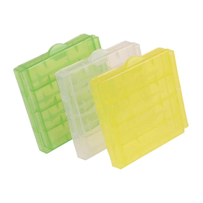 Caixa de armazenamento da bateria de plástico para aa/aaa bateria, 10pcs, suporte do recipiente, quadrado, para armazenamento