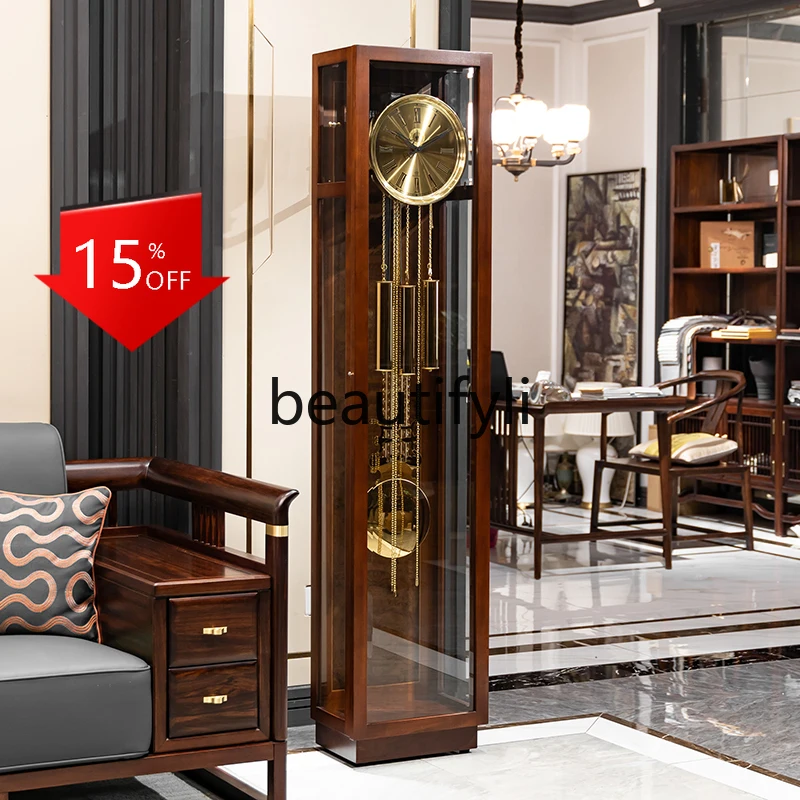 D80 German Helmler new Chinese floor clock simple living room clock mechanical American pendulum clock