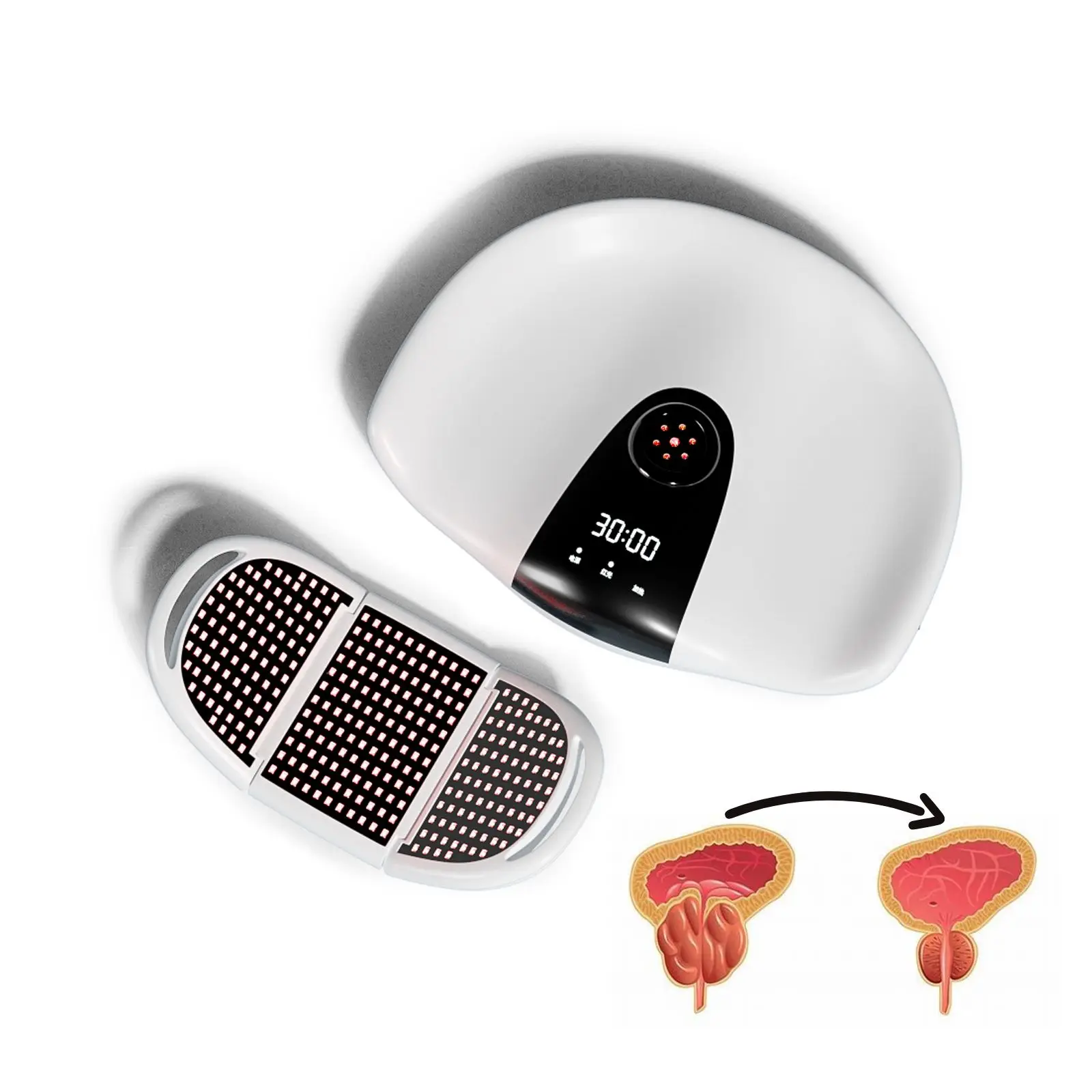 

New Seated Enlarged Prostate Therapeutic Device Low Leve la ser Therapy Prostate Inflamed Treatment Instrument