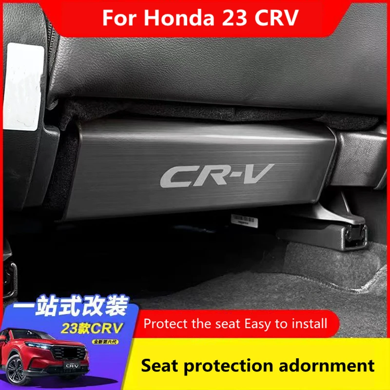 Fit For Honda 2023 CRV Interior Seat Kick Protection Cover Interior Trim Strip Interior Mouldings Accessories