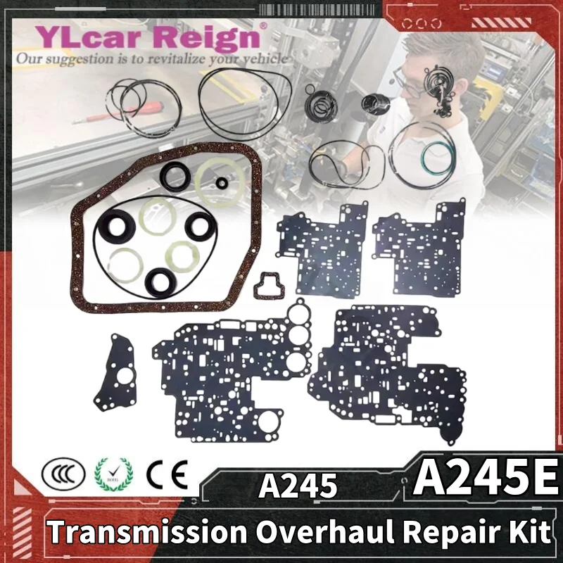 

A245 A245E A246E Automatic Transmission Gearbox Rebuild Repair Overhaul Kit Seals Gasket Fit O-rings for TOYOTA PRIZM Corolla