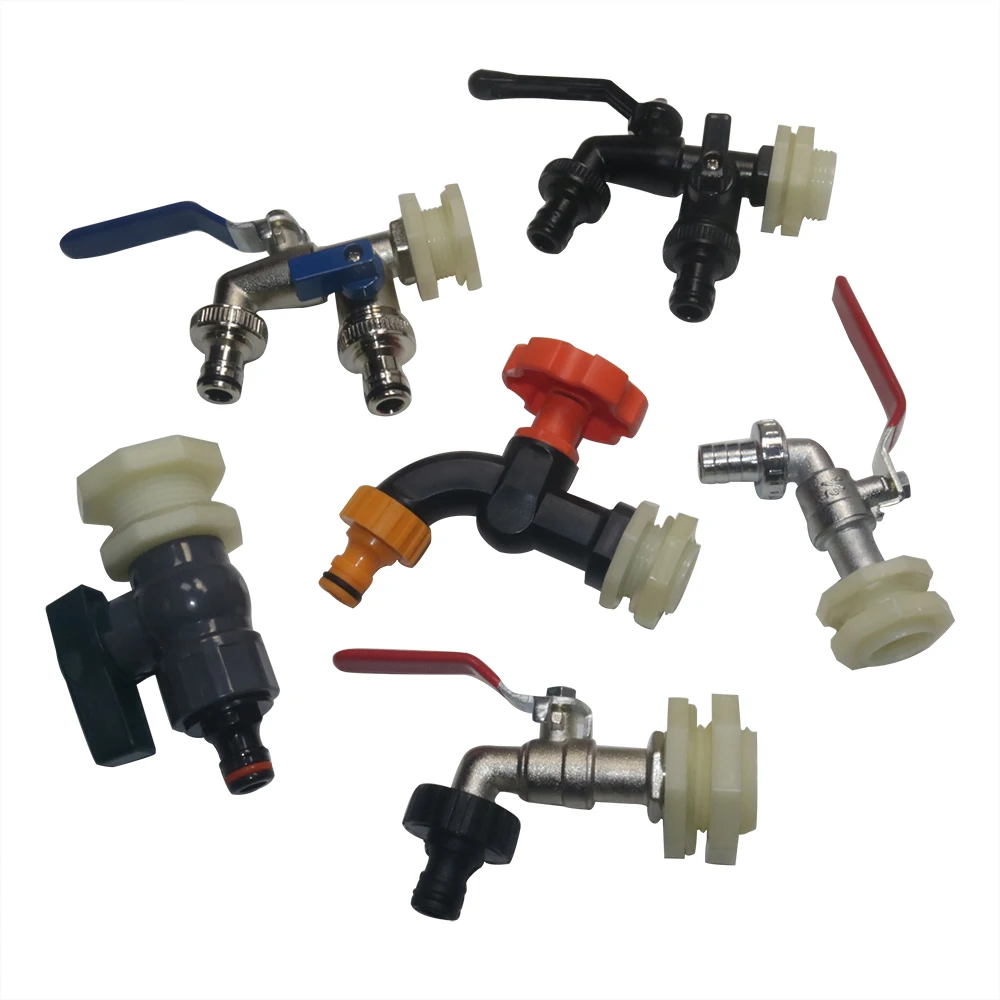 

Разъем водяного пистолета для автомойки, садовый полив, капельное орошение, ведро для дождевой воды, кран, аксессуары для резервуара для воды IBC