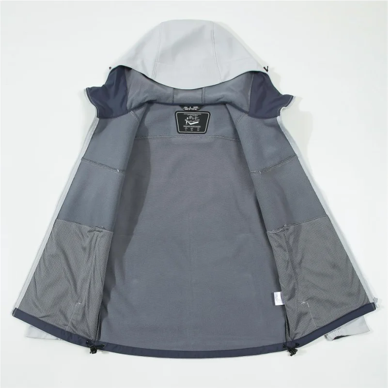 سترات ذات قشرة ناعمة للرجال والنساء سترة بغطاء للرأس سميكة مقاومة للرياح سترات بسحاب معاطف قابلة للتخصيص مطبوعة مطرزة نص خارجي