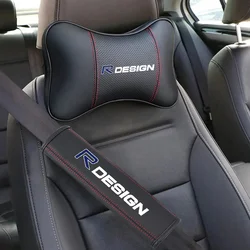 Car Seat Neck Pillow Headrest Rest Cushion Protection Shoulder Pad For Volvo RDesign AWD V70 XC60 S60 V60 V40 XC90 S80 Accessory