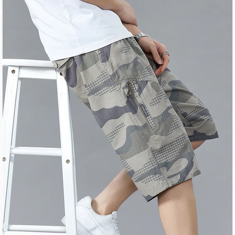 

Men's Work Pants Loose Large Size Wear Summer Camouflage Casual Mid-size Pants Large Size Cropped Pants Men's Shorts