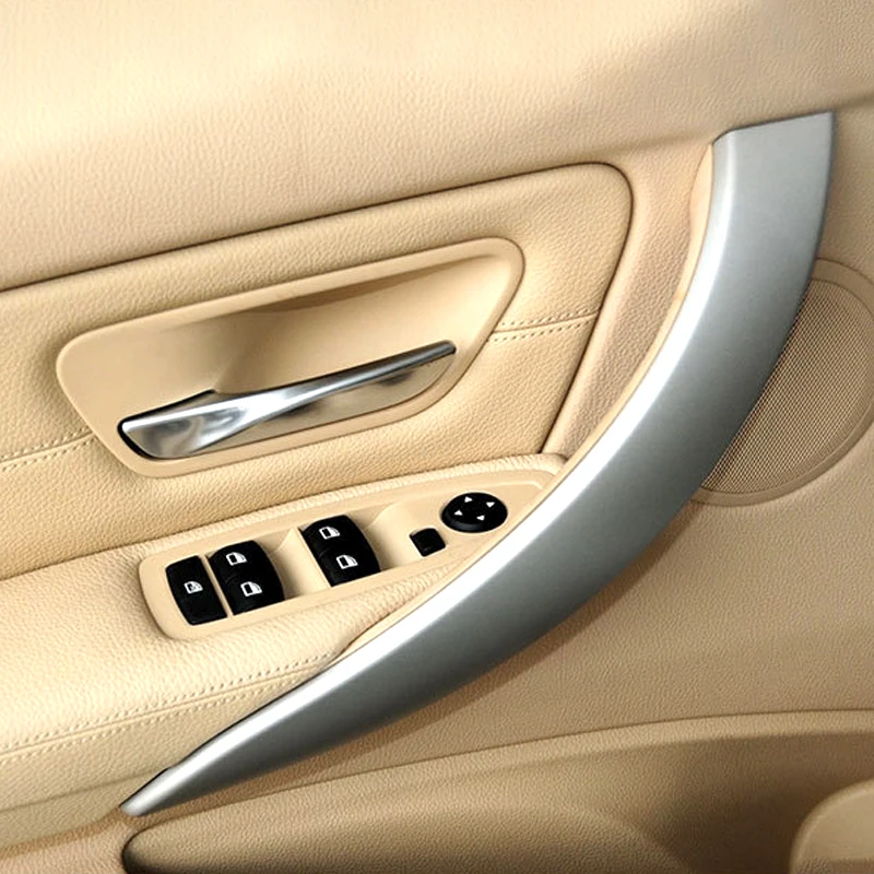 Car Inner Handle Black Front Rear Left/Right Interior Door Handles Door Panel Pull Trim Cover For BMW F30 F80 F31 F32 F34 F35 view 3